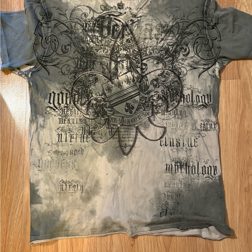 Helix Black and Gray Graphic T-Shirt